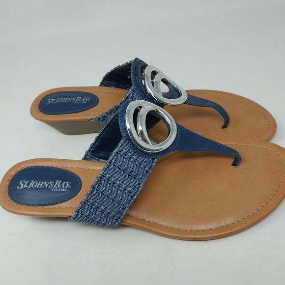 ST JOHNS BAY BLUE WITH SILVER ACCENT. SIZE 10M. - Picture 11 of 15